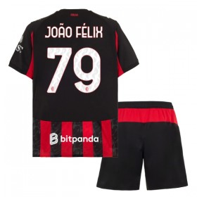 AC Milán Joao Felix 79 Domácí 2025-26 - Dětské Fotbalové Dresy (S/S)